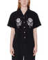 Obey Women Roses Embellished Shirt - Off Black - Streetart.fr