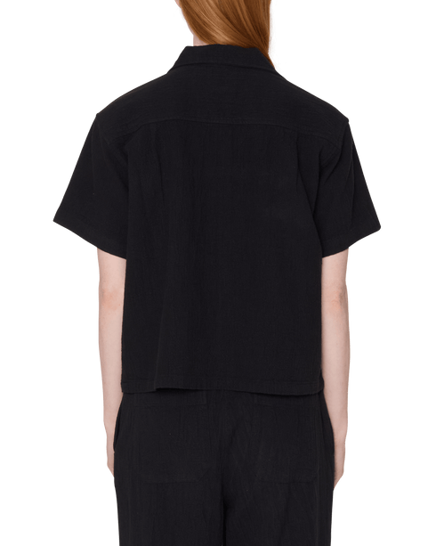 Obey Women Roses Embellished Shirt - Off Black - Streetart.fr