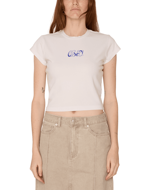 Obey Women Swirly Script - White - Streetart.fr