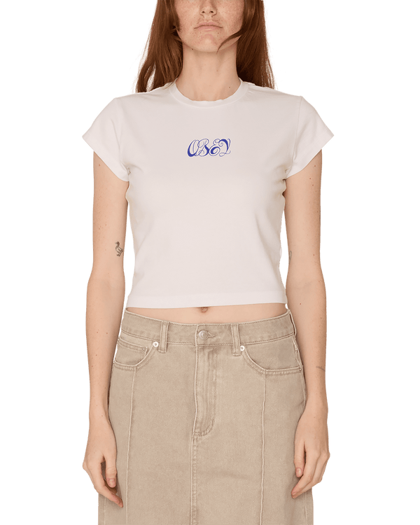 Obey Women Swirly Script - White - Streetart.fr