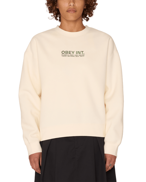 Obey Womens Int Crew - Unbleached - Streetart.fr
