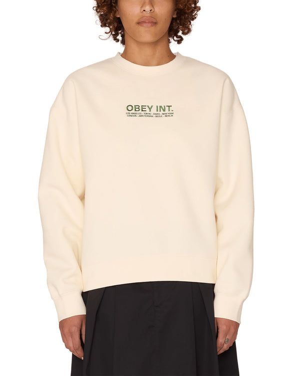 Obey Womens Int Crew - Unbleached - Streetart.fr
