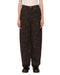 Obey Womens Leah Printed Baggy 5 Pocket Pant - Chocolate - Streetart.fr