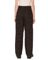 Obey Womens Leah Printed Baggy 5 Pocket Pant - Chocolate - Streetart.fr