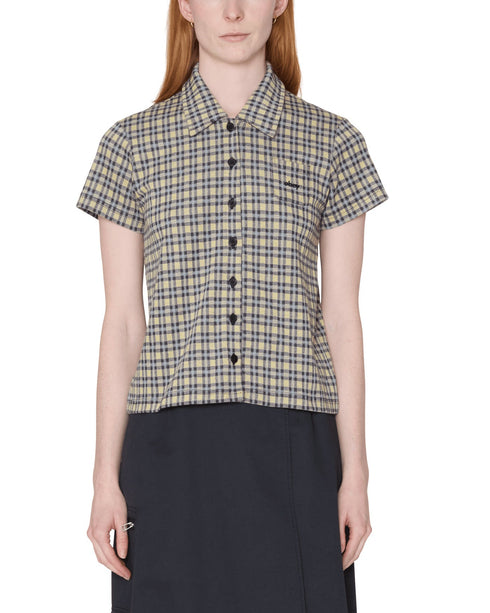 Obey Womens Lila Micro Check - Yellow Multi - Streetart.fr