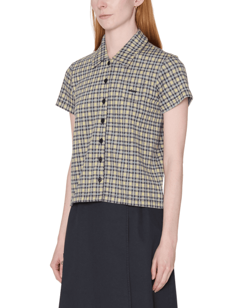 Obey Womens Lila Micro Check - Yellow Multi - Streetart.fr