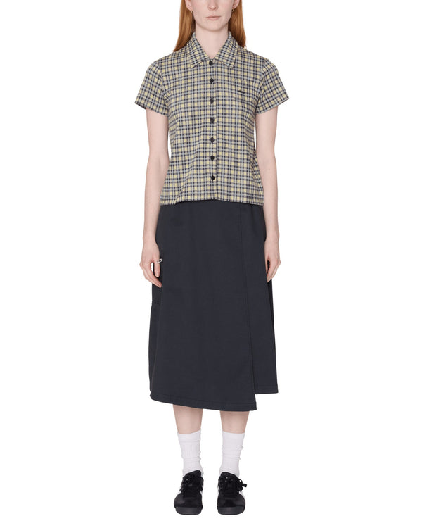 Obey Womens Lila Micro Check - Yellow Multi - Streetart.fr