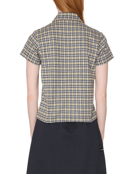 Obey Womens Lila Micro Check - Yellow Multi - Streetart.fr