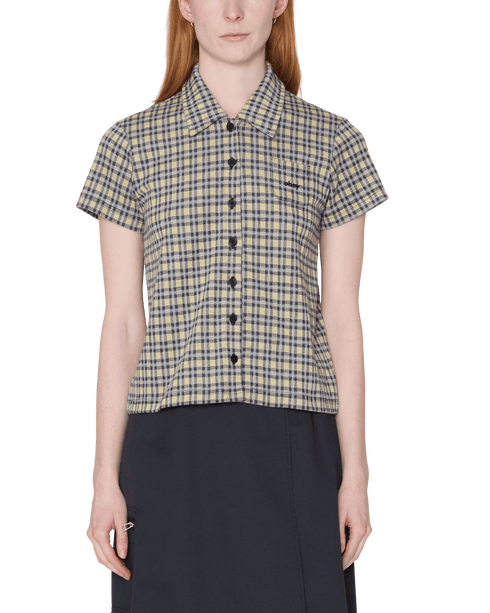 Obey Womens Lila Micro Check - Yellow Multi - Streetart.fr