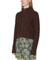 Obey Womens Meredith Mock Zip Sweater - Chocolate - Streetart.fr
