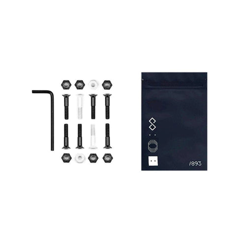Octagon Hardware Kit 1" - Black - Streetart.fr