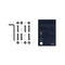 Octagon Hardware Kit 1" - Black - Streetart.fr