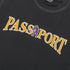 Passport Official Contrast T-Shirt - Washed Black - Streetart.fr