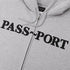 Passport Official Hoodie Zip - Ash - Streetart.fr