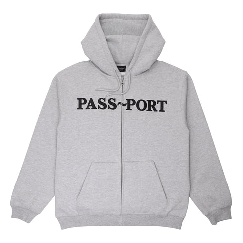 Passport Official Hoodie Zip - Ash - Streetart.fr