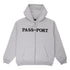 Passport Official Hoodie Zip - Ash - Streetart.fr