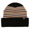 Passport Organic Cotton Stripe Beanie - Black - Streetart.fr