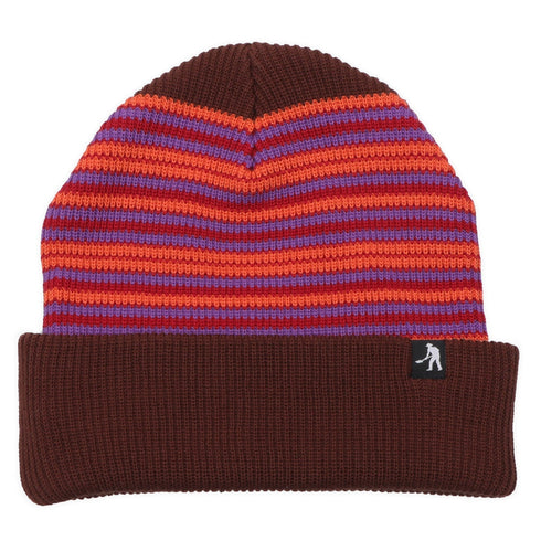 Passport Organic Cotton Stripe Beanie - Orange - Streetart.fr