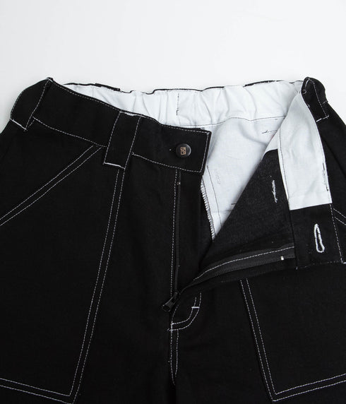 Poetic Collective Painter Shorts - Black Denim - Streetart.fr