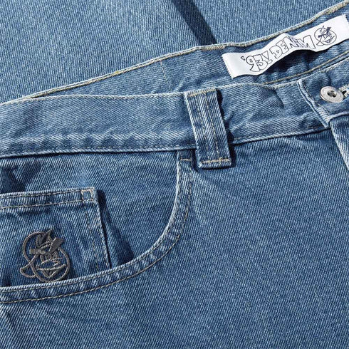 Polar 93! Denim Pants - Mid Blue - Streetart.fr