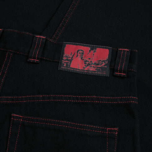 Polar Big Boy Pants - Apocalypse Nun Black / Red — vue 4