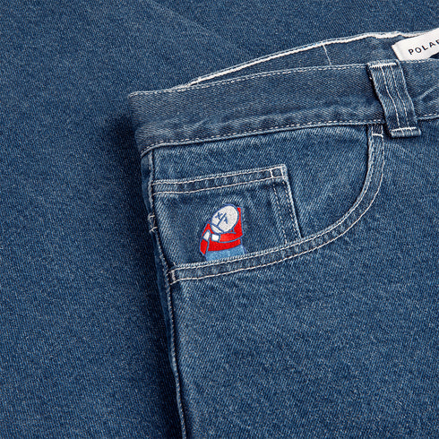 Polar Big Boy Pants Og Logo - Blue Wash — vue 3