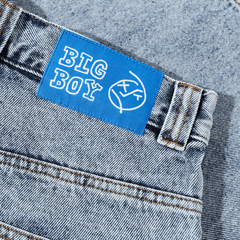 Polar Big Boy Shorts - Heavy Washed Blue - Streetart.fr