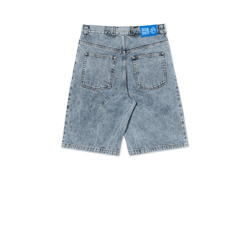 Polar Big Boy Shorts - Heavy Washed Blue - Streetart.fr