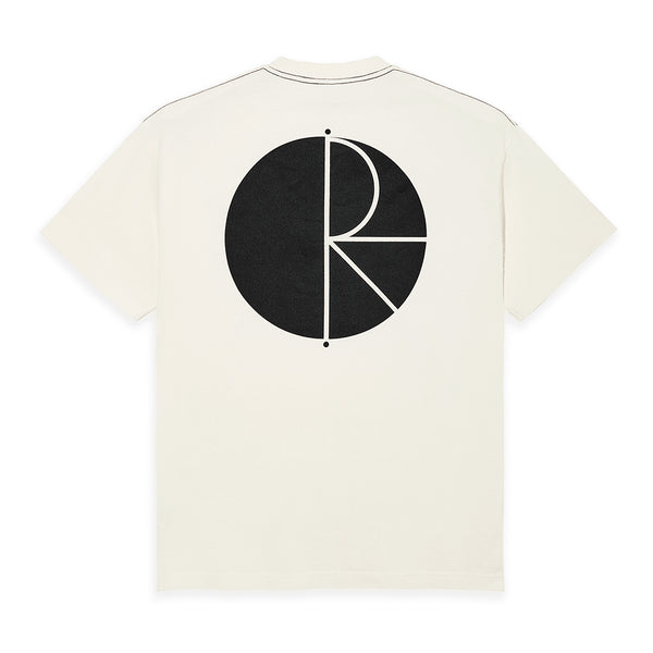 Polar Contrast Fill Logo T-Shirt- Ivory / Black — Polar Skate Co.