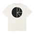 Polar Contrast Fill Logo T-Shirt- Ivory / Black — Polar Skate Co.