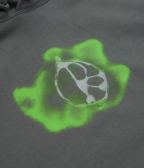 Polar Dave Hoodie Metal Logo - Graphite - Streetart.fr