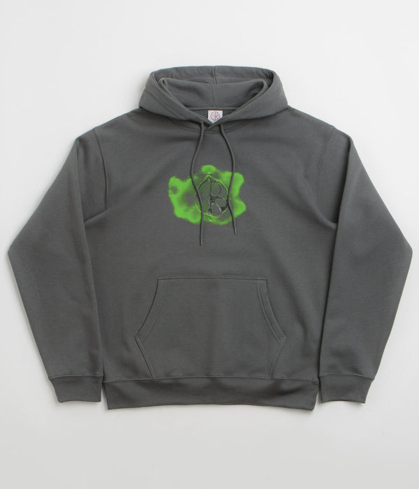 Polar Dave Hoodie Metal Logo - Graphite — sweat à capuche Polar Skate Co.