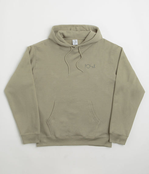 Polar Dave Hoodie Stroke Logo - Vetiver - Streetart.fr