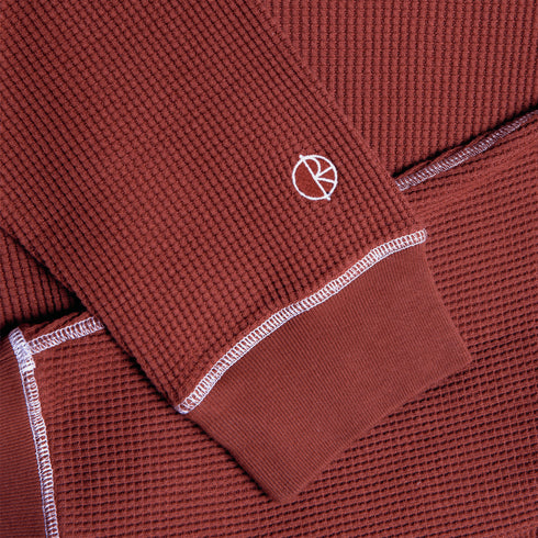Polar Dylan Ls Tee - Wine / White — vue 4