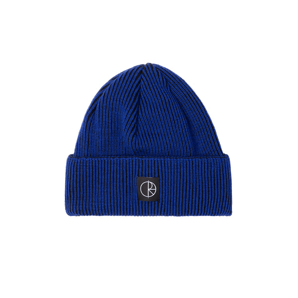 Polar Lines Merino Beanie - Egyptian Blue / Black — bonnet Polar Skate Co.