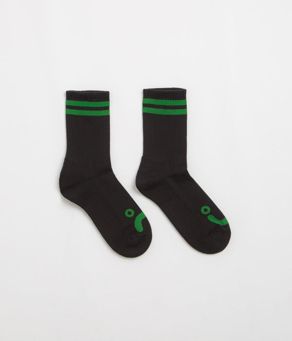 Polar Rib Socks Happy Sad - Black - Streetart.fr