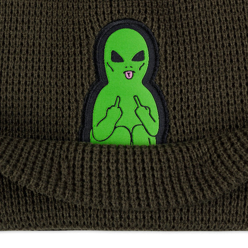 Ripndip Lord Alien Beanie Dark Olive - Streetart.fr