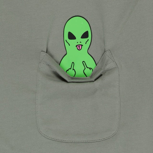 Ripndip Lord Alien Pocket T-Shirt - Dusty Sage - Streetart.fr
