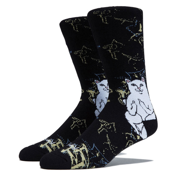 Ripndip Lord Nermal Socks - Black - Streetart.fr