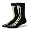 Stance Bones 3 Crew Socks - Black — chaussettes
