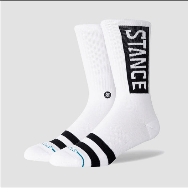 Stance Og Crew Socks - White - Streetart.fr