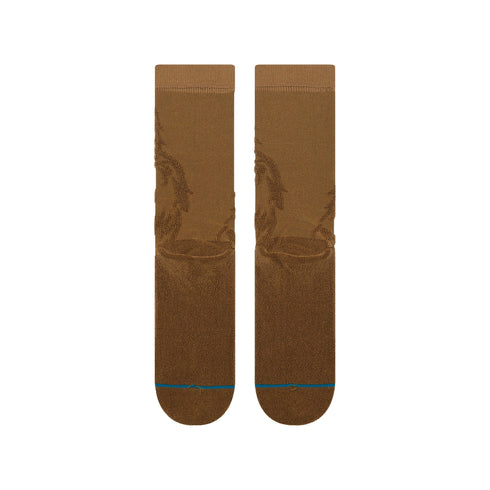 Stance Reverse Chewie Crew Sock - Tobacco - Streetart.fr
