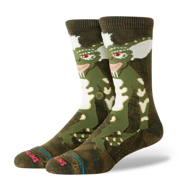 Stance Stripe Gremlins Crew Socks - Dark Green — chaussettes