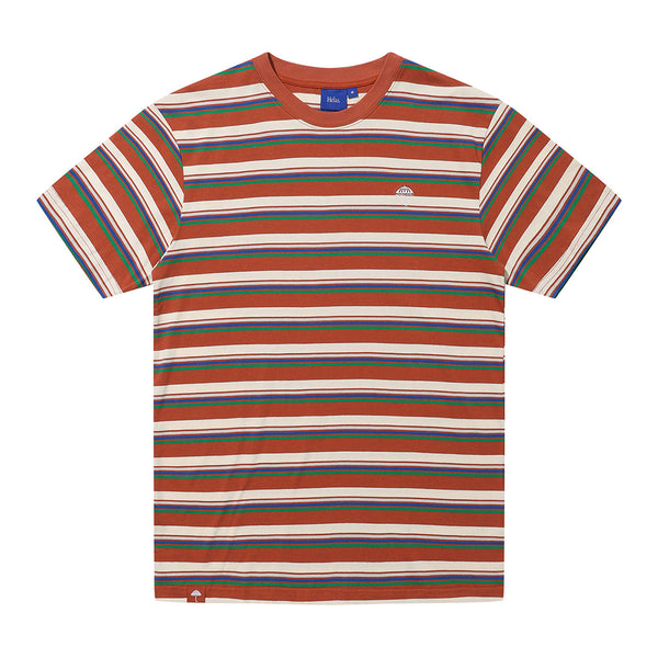 Helas Classic Stripe T-Shirt - Brown