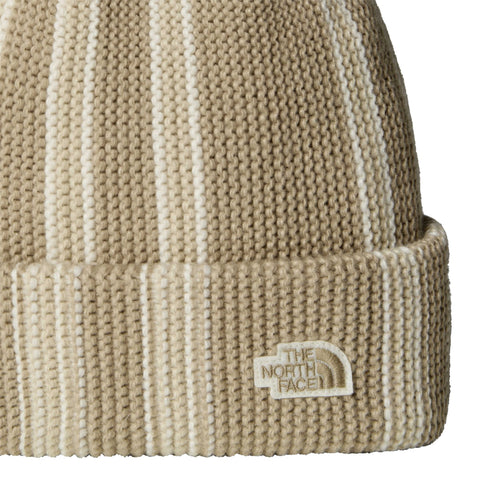 The North Face Explore Beanie - Flax / Linen / Vintage White - Streetart.fr