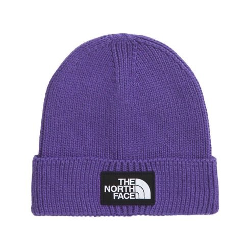 The North Face Tnf Logo Box Cuffed Beanie - Peak Purple - Streetart.fr