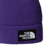 The North Face Tnf Logo Box Cuffed Beanie - Peak Purple - Streetart.fr