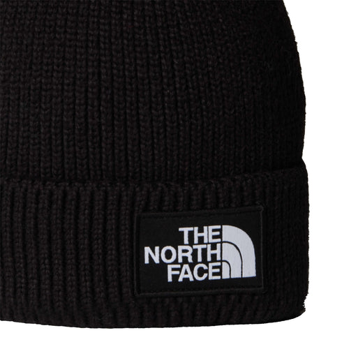 The North Face Tnf Logo Box Cuffed Beanie - Tnf Black - Streetart.fr