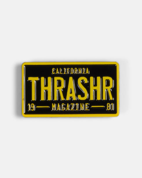 Thrasher Pin License Plate Val - Streetart.fr