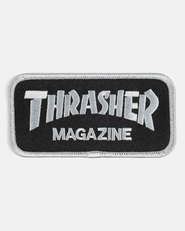 Thrasher Skate Goat Logo Patch Black Grey - Streetart.fr